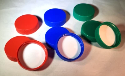 Tampas de espuma de polipropileno 38 mm 38-400 vermelho - azul - verde * Pacotes de 100* - Imagem 1 de 4