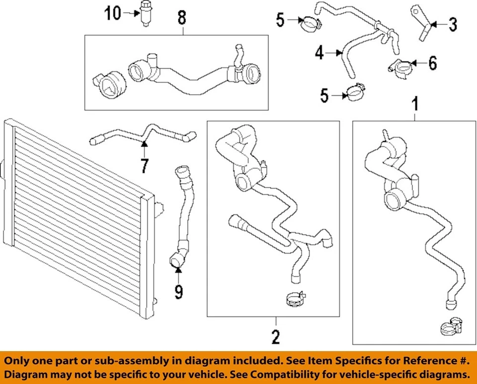 BMW OEM 95-18 328d xDrive Cooling Hoses Pipes-Vent Pipe Clamp 07129952104 - Image 1 of 1