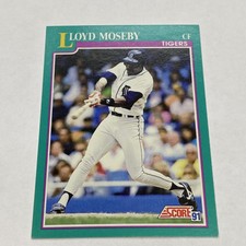 1991 Score Baseball Card #133 Lloyd Moseby Detroit Tigers