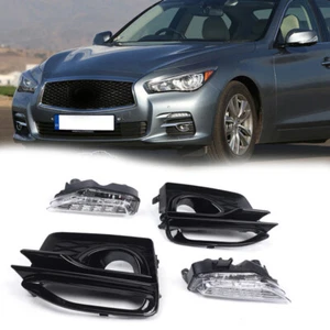 LED Turn Signal Fog Lights Kit Sequential For Infiniti Q50 Q50S Sport 2014-2020 - Picture 1 of 8