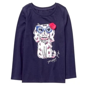 NWT Gymboree Spring Forward Puppy Dog Flower Tee Shirt Top Girls 4 - Picture 1 of 2