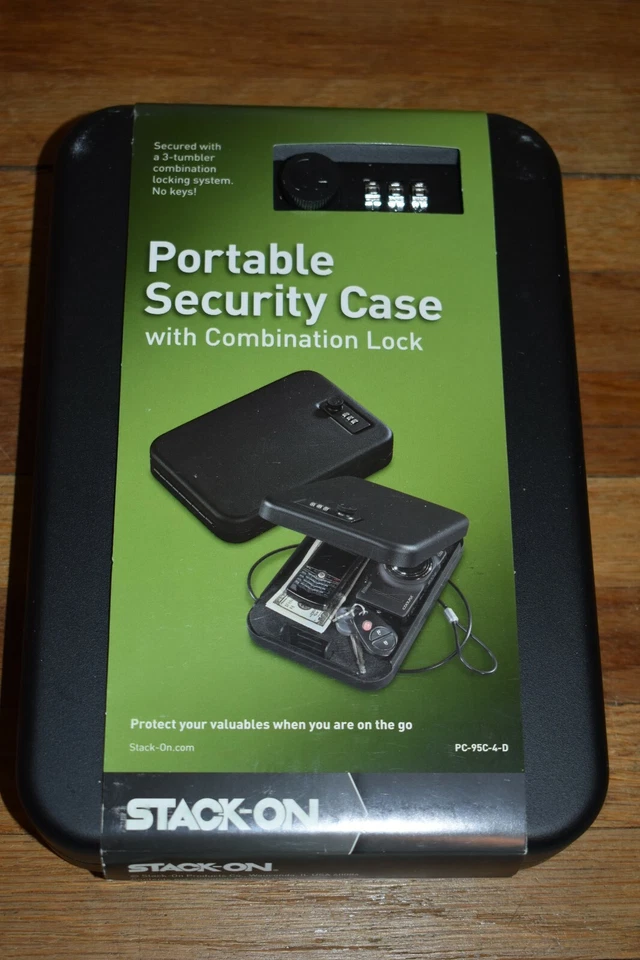 Stack-On so PC95C Stack Portable Case BLK Combination Lock