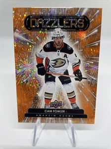 Cam Fowler '22 Upper Deck Hockey Serie 1 'Dazzlers' Naranja Anaheim Ducks - Imagen 1 de 2
