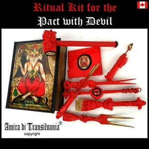 witchcraft kit starter ritual magic altar satanic pact with devil satanism satan - Picture 1 of 12