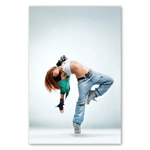 Póster 0193 Póster Lienzo Hip Hop, Bailarina Música Baile Street Dance Mujer - Imagen 1 de 7