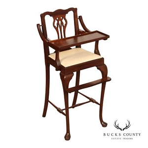 Madison Square Chippendale Style Mahogany Child's High Chair - Picture 1 of 18