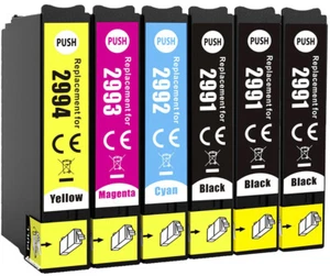 6 Tintenpatronen Verwendung mit Epson XP245 XP247 XP342 XP345 XP442 XP445 XP452 XP455 - Bild 1 von 3