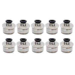 1/4 OD Tube x 1/2 NPT Male Connector Pneumatic Air Push to Connect Fitting 10Pcs - Picture 1 of 23