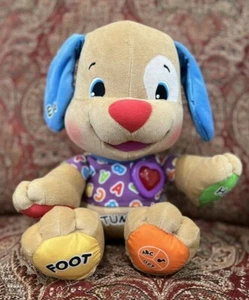 Fisher Price Dog Interactive Kid Child Learning Singing Heart Ear Foot Pre-Owned - Picture 1 of 4