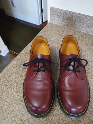 Dr Martens Red Cherry Leather Oxford Shoes AW004  Size UK 7, US 8 M,  9 W, EU 41 - Image 1 of 4