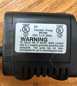 119 GPH Submersible Water Pump Quiet Fountain Aquarium Pond 6 Ft Cord 7W ETL - Picture 1 of 2
