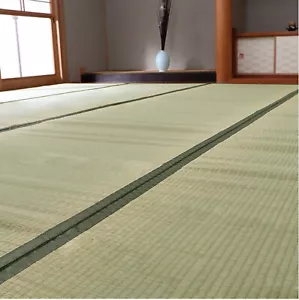 IKEHIKO Tatami Mat 100% Japanese rush grass Rug Goza Floor Green Igusa Mat 1108 - Picture 1 of 12