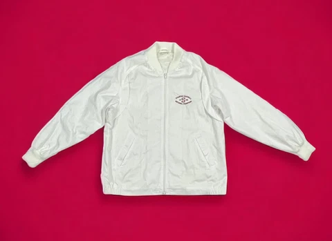 RARE Stanford Baseball 1988 National Champions White Full Zip Jacket Men Sz M Cover