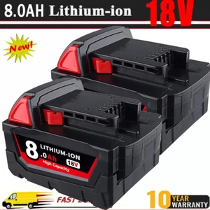 8.0Ah For Milwaukee Battery For M18 48-11-1860 48-11-1828 Lithium Battery - Picture 1 of 13