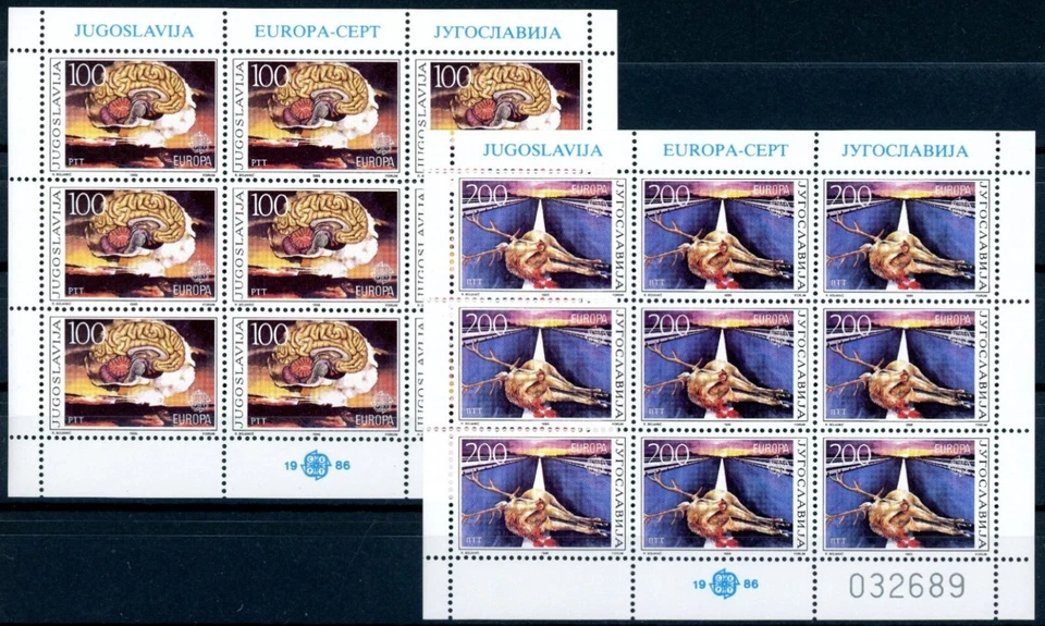 Sellos de Yugoslavia 1986 ☀ EUROPA - Conservación de la naturaleza ☀ MNH** Foto 1 de 1