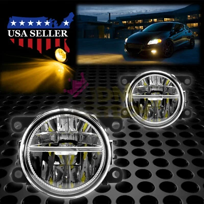 Par de luces antiniebla de lente transparente para Honda CR-Z 13-15 ajuste calidad repuesto F5 Foto 1 de 4