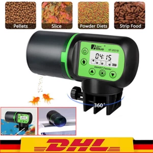 AQUARIUM AUTO FISCHFUTTERZUFÜHRUNG 200ml AUTOMATISCHER Fischfutterautomat DE - Bild 1 von 9