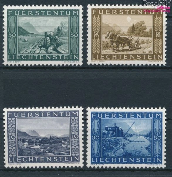 Sellos Liechtenstein 1943 Mi 218-221 (emisión completa) sin montar como nuevos / (10577405 Foto 1 de 1