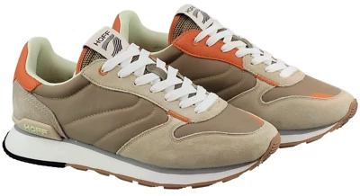 HOFF Herren Sneaker Benares 12517606 beige Echtleder Textil Wechselfußbett