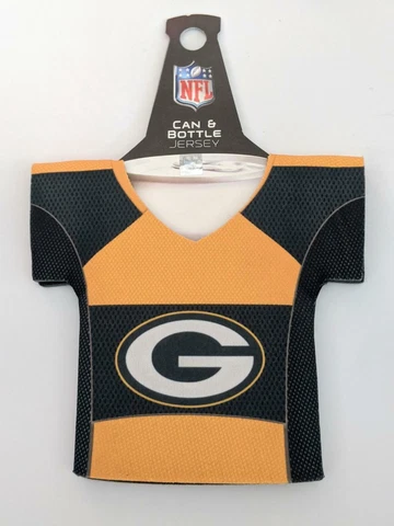 Green Bay Packers Jersey Bottle Cooler, NFL Coozie Koozie Coolie Cover
