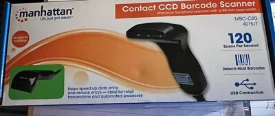 Escáner LED portátil Manhattan Contact CCD - USB 401517 (usado) Foto 1 de 2