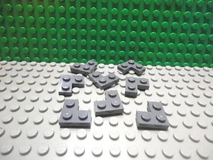 Lego 8 Dark Bluish Gray 2x2 corner plate base - Picture 1 of 1