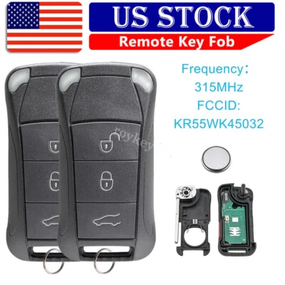 Mando a distancia 2 de repuesto para Porsche Cayenne 2006 2007 2008 2009 2010 2011 Foto 1 de 4