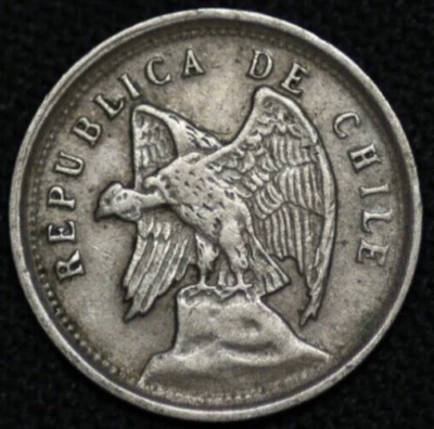 CHILE ~ 1925 ~ 5 Centavos ~ Quality World Coin ☘️ V -#613 ☘️ - Image 1 of 2