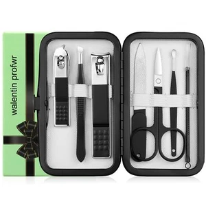 Nagelknipser Set Maniküre Set Männer Maniküre Kit mit tragbaren Reisekoffer N... - Bild 1 von 8