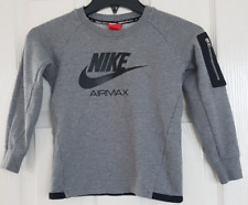Nike AirMax Jumper  Grey Crew Neck Pocket On The Arm For 5-6 Years Old Size 6/M