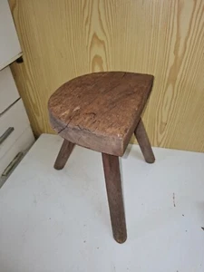 Vintage Kleiner Schlichter Beinhocker D Hocker Hocker Blumenhocker - Bild 1 von 10
