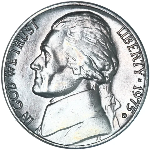 1975 D Jefferson Nickel BU US Coin Toned See Pics X712 Cover
