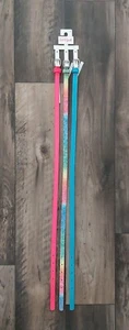 New! 3-pack Narrow Belts -Cat & Jack - Girl's Large -Pink, Glitter Rainbow, Blue - Picture 1 of 3