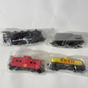 Shell Gas Promo Zugset Fletcher-Barnhardt weiße Lokomotive & 3 Wagen versiegelt - Bild 1 von 6