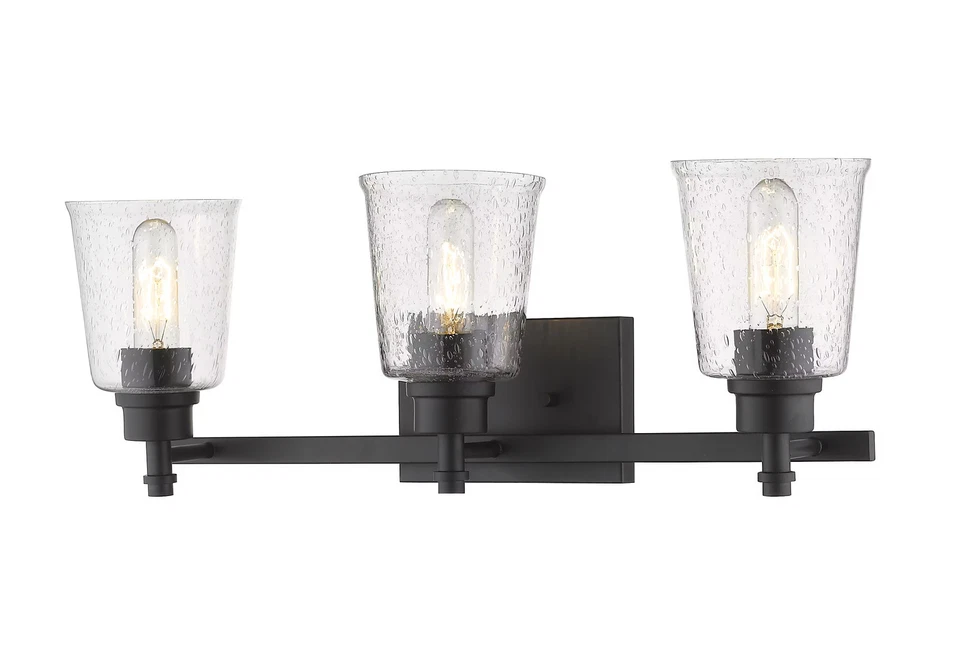 Bohin 3-Light Bathroom Vanity Light In Matte Black - Image 1 of 1