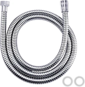 Flessibile Doccia in Acciaio Inossidabile (G1/2 Pollici, 150 Cm),Tubo Doccia, An - Foto 1 di 12