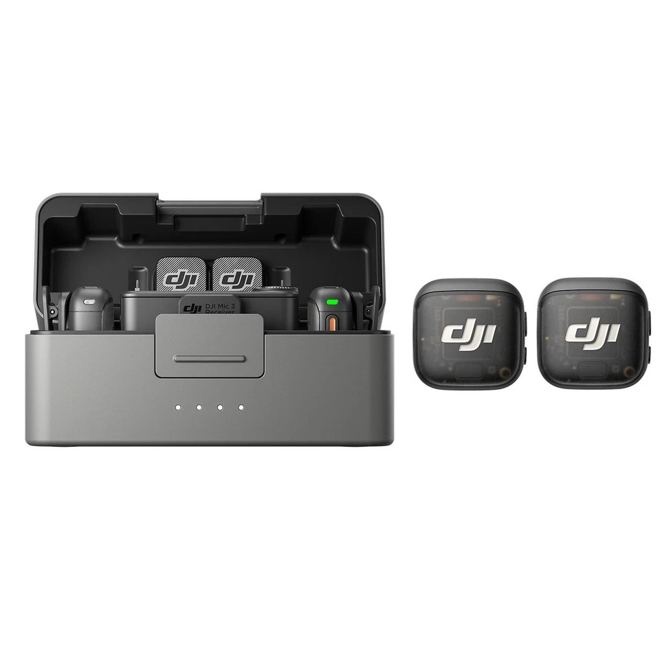 DJI Mic 3 Wireless Microphone - Dual Transmitter Set with Charging Case - Image 1 of 4