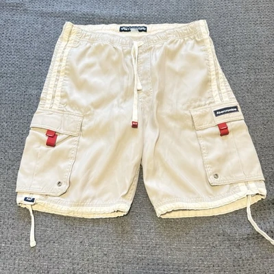 Vintage Y2K Abercrombie & Fitch Tuggers Swim Board Shorts Mens Large W36 Red Tab - Image 1 of 4