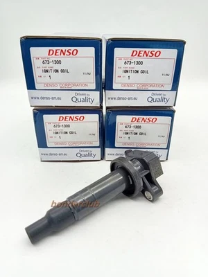 DENSO 4Pcs 673-1300 Ignition Coils For Toyota Corolla Celica Matrix 90919-02239 - Imagem 1 de 4