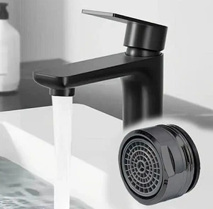 Strahlregler ABS Universal Wasserhahn Wassersparer  Anti Kalk Sieb Aufsatz Black - Bild 1 von 5
