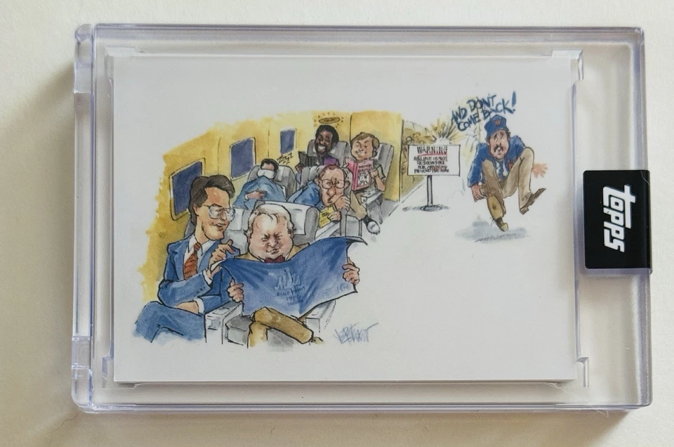 2021 Topps ESPN Once Upon Time in Queens Davey Johnson Joe Petruccio Art JP Mets - Imagem 1 de 2