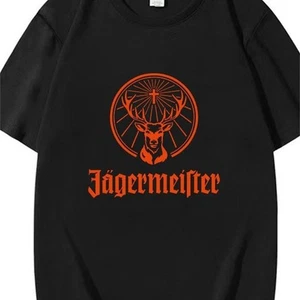 Jägermeister T-Shirt Hirsch Logo Alkohol Likör Trinken Party Tee Herren Geschenk - Bild 1 von 11