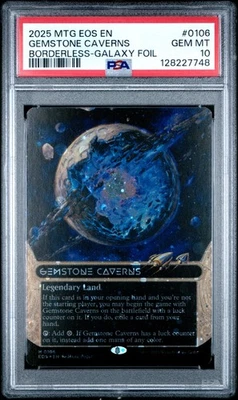 2025 MTG Gemstone Caverns Galaxy Foil PSA 10 Gem Mint 106 POP 1 Eternities Sight - Image 1 of 2