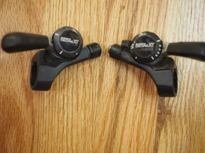 Shimano Deore XT SL-M730 7 Speed Thumb Shifters Japan MTB Set - Image 1 of 4