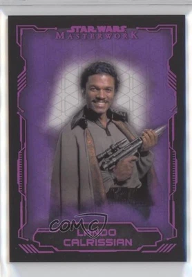2016 Topps Star Wars Masterwork Lightsaber Purple 18/25 Lando Calrissian #5 k4s - Image 1 of 3