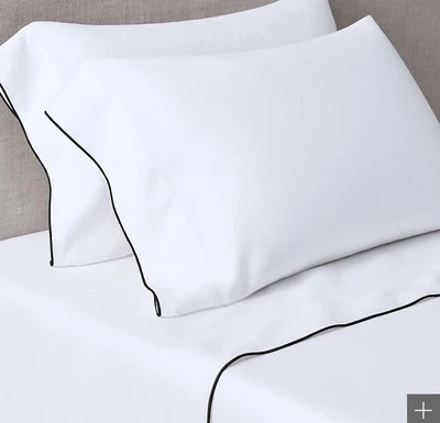 Hardware de restauración ITALIAN Heritage lino lavado 2 fundas de almohada tamaño king SOLO Foto 1 de 2