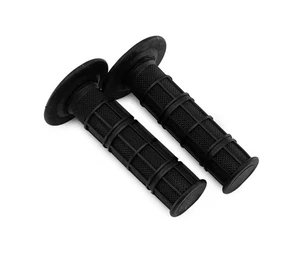 MANOPOLE NERE  MOTO CROSS ENDURO MOTARD PIT BIKE per OFF ROAD UNIVERSALI - Foto 1 di 1