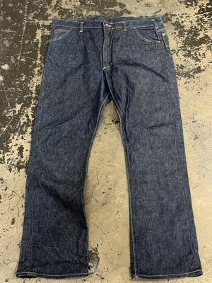 Pantalones de mezclilla Lee Riders 101z años 60 de colección talla 42x34 azul sanforizado un lavado oscuro Foto 1 de 4