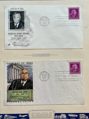 1948 3c Harlan Fiske Stone Postage Stamp #965 First Day Covers (2) - Image 1 of 3