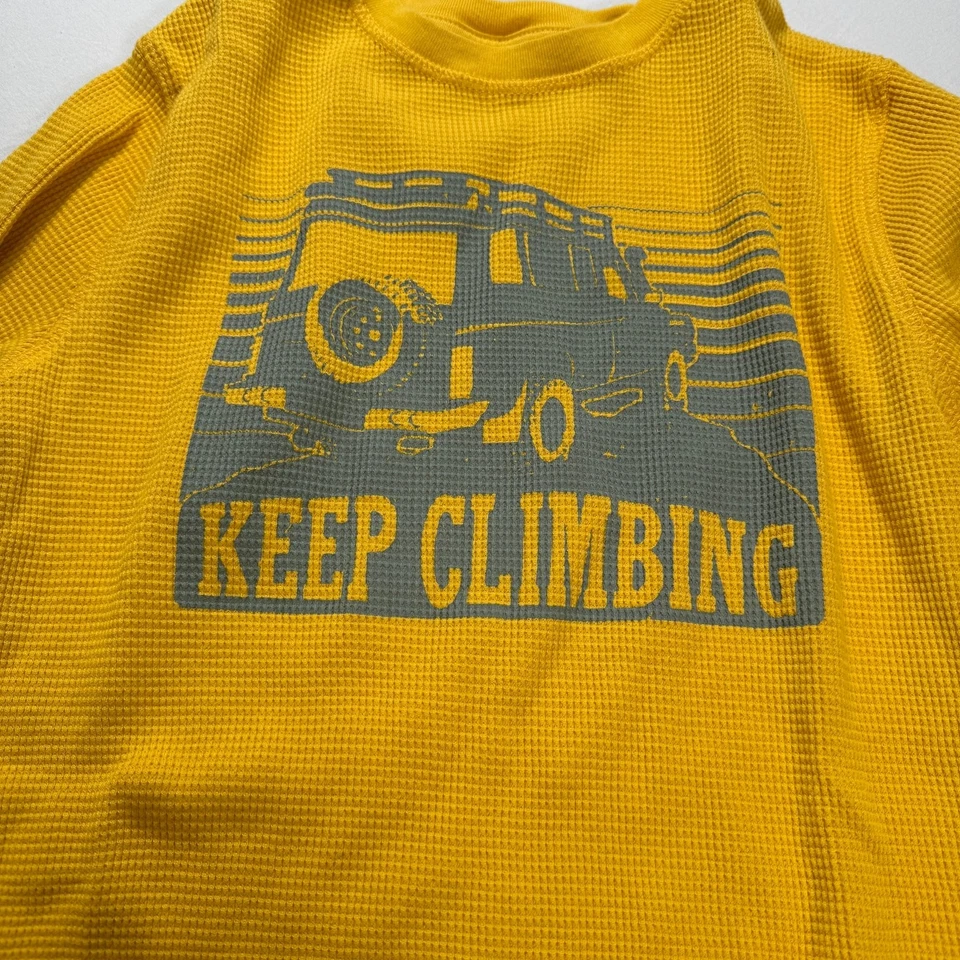 Детская тепловая рубашка с длинным рукавом GAP для мальчиков L желтая Keep Climbing - Изображение 1 из 3